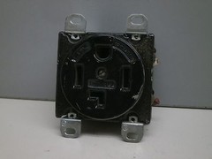 Hubbell 14-30R 30-Amp Flush Receptacle Power Outlet Black Porcelain 125/250V 30A