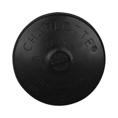 Charlotte Pipe ABS001160600 Black DWV ABS Cap 1-1/2 Socket in.