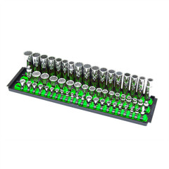 Ernst Mfg. 3 Rail Twist Lock Socket Boss 18″, Green – 1/4″, 3/8″ & 1/2″ 8481