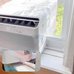 U Shape Foam Block for Window Air Conditioner Units, White Foam Insulation 2