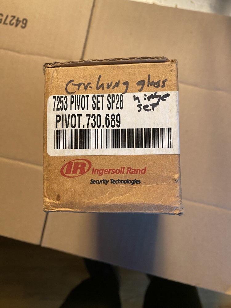 IVES 7253SET Pivot Set, SP28 Sprayed Aluminum Center Hung Pivot Set Sealed Box