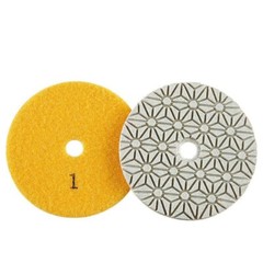 5″ WET DRY POLISHING PAD 3 STEP + stone granite marble buffer aluminum backing