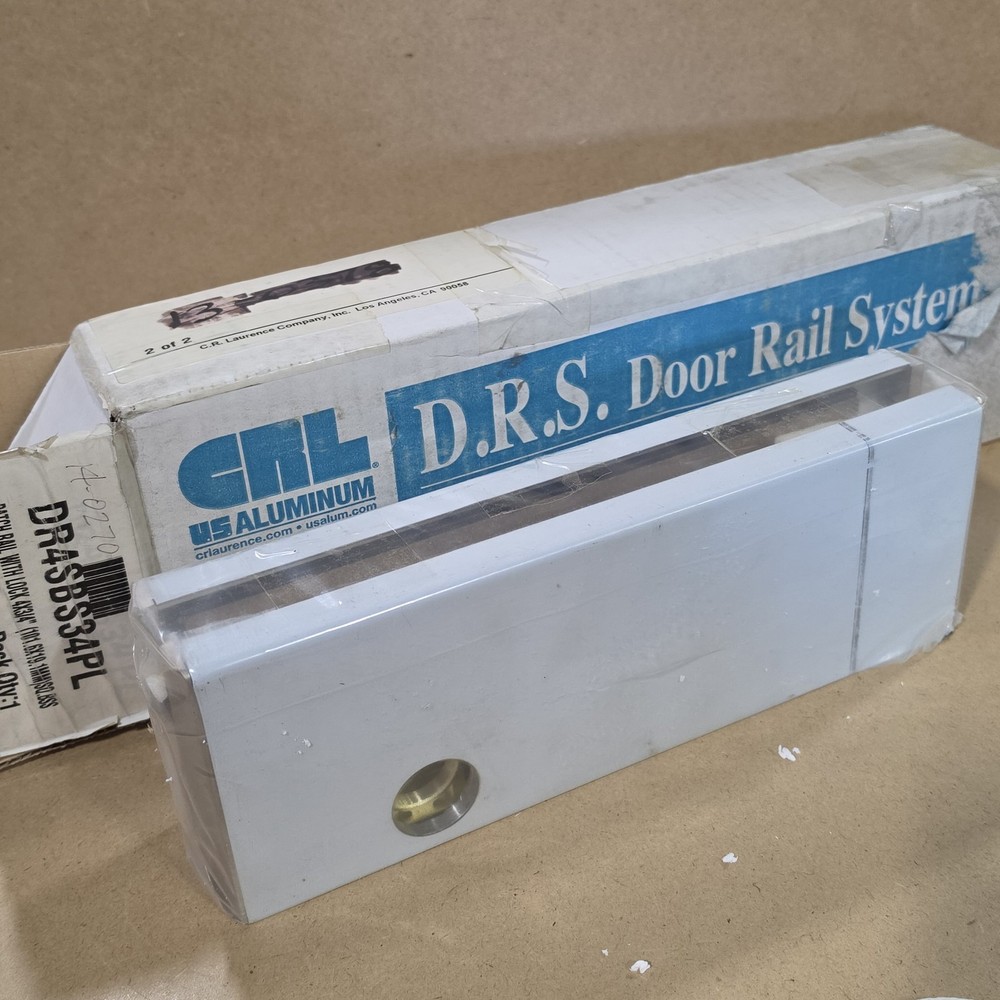 CRL DR4SBS34PL Patch Rail w/ Lock 4″x3/4″ BSS Lenght 12″ For Glass Door System