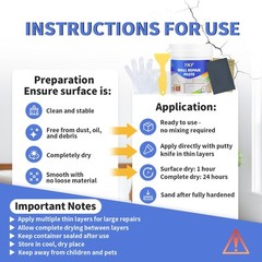 Drywall Patch Repair Kit, 18 Oz Spackle Wall Repair Paste with Scraper, Easy …