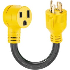 Suplevel NEMA L14-30P to 6-50R Welder Adapter Cord 1.5 FT, 4 Black