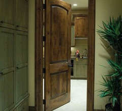 Authentic Knotty Alder 2 Panel Arch Top Interior Doors Solid Wood 8’0H x 1-3/8TH
