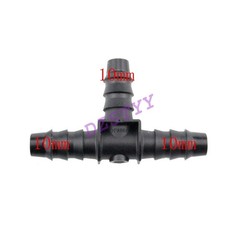 2 PCS 10mm T Piece Plastic Hose Pipe Tube Connector Joiner Air Water Fuel Car