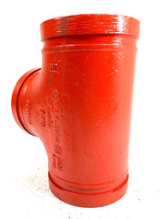 SPF Style ST-1 Straight Tee 4″ Grooved End IPS Pipe Size Fitting