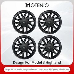 4PCS HubCap for Tesla Model3 Highland 18 Inch Sporty Style Performance Wheel Cap