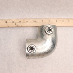 Global Industries 90 Degree Elbow Pipe Fitting Galvanized Iron 1.94″ ID x 1-1/2″