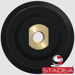 Stadea 5 inch Rubber Backing Pad Rigid Backer Pad with Backing 5/8″ 11