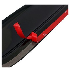 4pc Smoke Slim Window Visors Rain Guard Chevy Colorado GMC Canyon 15-22 Crew Cab