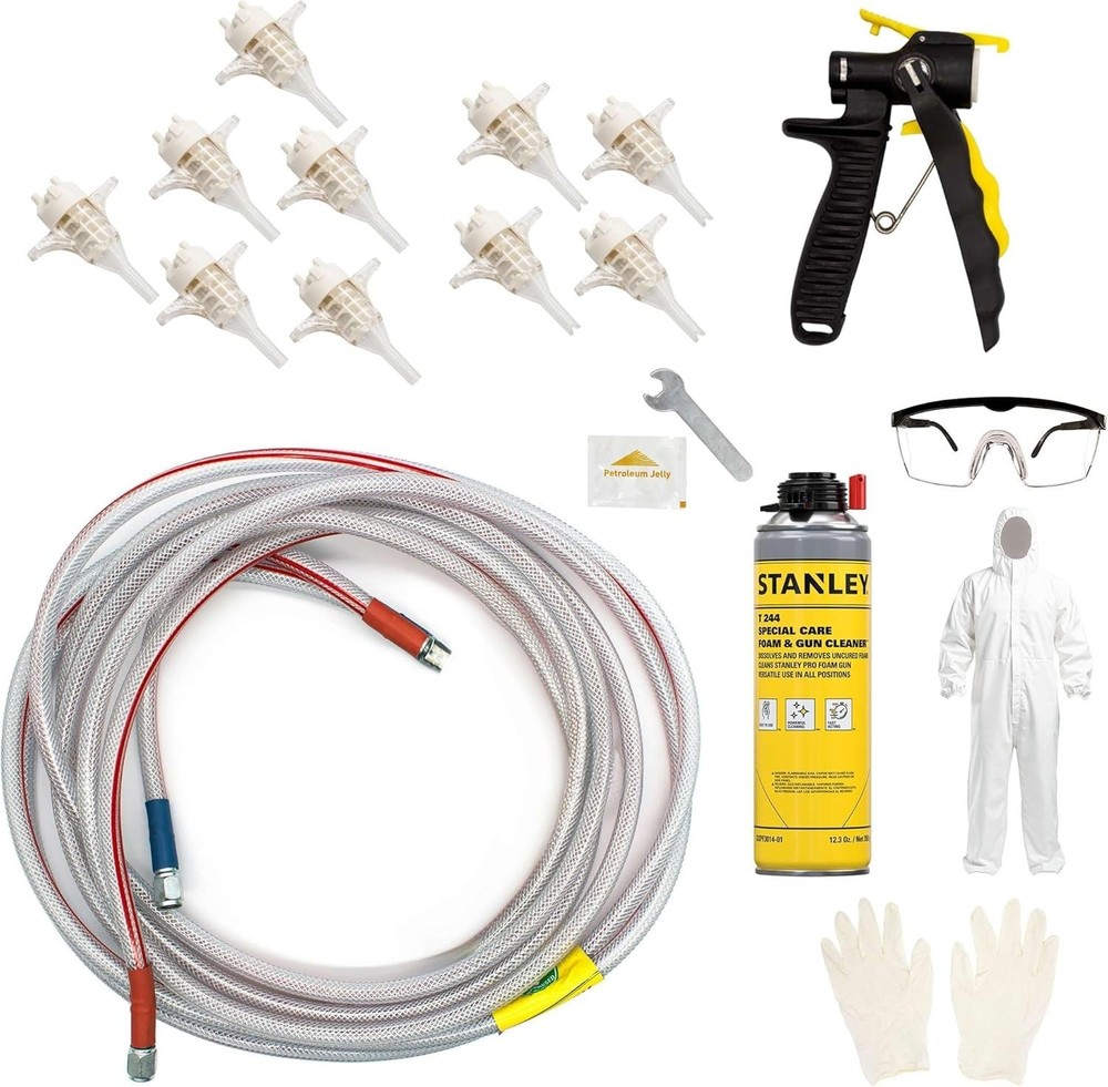 Stanley 15″ Spray Foam Gun Hose Assembly – Replacement for Closed Cell Spray Kit