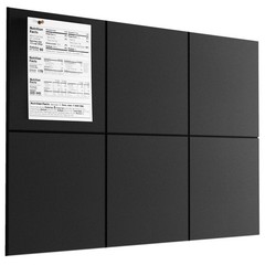 MaxGear Large Felt Bulletin Board 36″ x 24″, Cork x Black