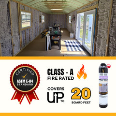 Vega Bond Purplecoat Spray Foam Insulation- 24 cans with all accessories