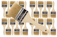 24 Pk- 2 1/2 inch Chip Paint Brushes for Paint, Stains,Varnishes,Glues,Gesso