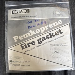 Pemko PK55D17 Fire & Smoke Door Edge Sealing Gasket Jamb 17′ Bronze PemkoPrene