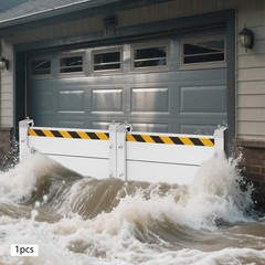 Flood Barrier for Home Aluminum Alloy Garage Door Water Barrier H15.7in W31.5in
