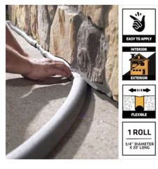 Sika 3/4in x 20ft Compressible Backer Rod Polyethylene Concrete Expansion Joints