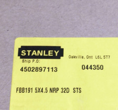 (3) 5″ Hinges Stanley Ball Bearing 5×4.5 FBB191 NRP STS Machn Wood Stainless NOS