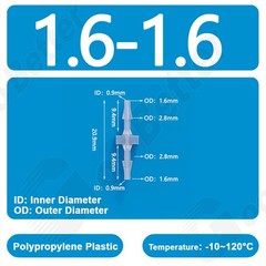 Plastic Straight Joint Hose Pipe Tube Connector Fitting Barbed Equal Joiner