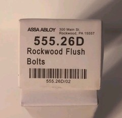 Set of 2: Rockford 555.26D Lever Extension Flush Bolts, Satin Chrome