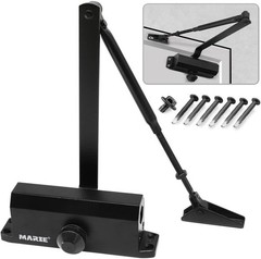 New Hold Open Door Closer Top Jamb Mounting Adjustable Size 3 Door Fast Shipping