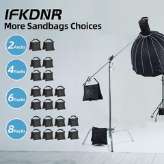 6 Packs Sandbags, Heavy Duty Sand Bags with 12 PE Bags, Sand Bags with Buckle…