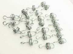 Overhead Conveyor Hanger Rotator Carrier Swivel Hook Powder Coating Lot of 25