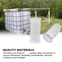 2pc IBC Water Tank Set Nylon Venting Cover for Ton Barrels Tote Tank Lid5914