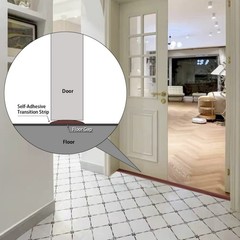 Floor Transition Strip 2″ Self Adhesive Flat Vinyl 5cm, 10FT, Deep Grey