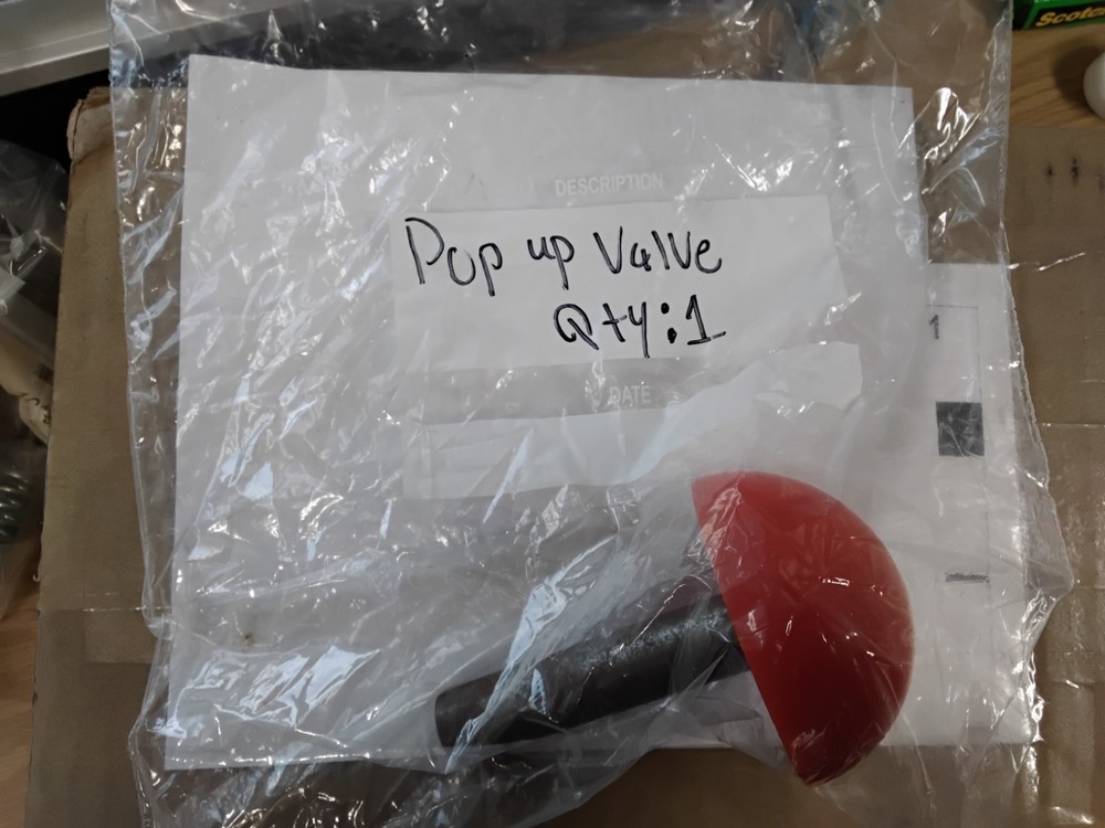 Pirate Brand 888-2100-000PB Pop-Up Stem Urethane Valve