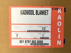 1/2″ Kaowool 20″x24″ Ceramic Fiber Blanket Insulation 8# Thermal Ceramics 2300F