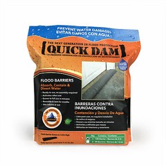 Quick Dam QD610-1 Flood Barrier Fabric, Black, 6-In. x 10-Ft. – Quantity 1
