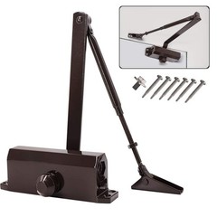 MARIE Automatic Door Closer Commercial Grade 2 Spring Heavy Duty Fireproof Ad…
