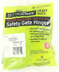 Tru-Close Tension-Adjustable Self-Closing Safety Gate Hinges TCHD2L2S3BT 1 Pair