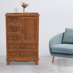 5 Drawers Dresser Wooden Storage Dressers Chests of Drawers for Bedroom Home