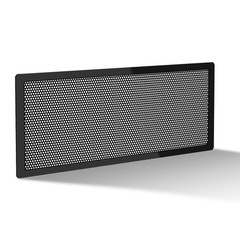 Floor Register Vent Cover- 4″x10″ Air Screen Mesh, Frame 4”x10”, Black