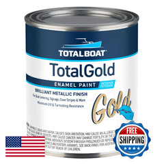 Totalboat Totalgold Gold Enamel Metallic Paint For Boats Sign Lettering And