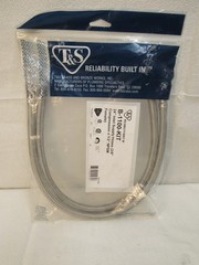 T&S Brass Supply Hose Set 24″ 3/8″ Comp x 1/2″ NPSM Female B-1100-KIT