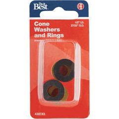 Do it Best 1/2 In. Black Cone Faucet Washer DIB810-36 SIM Supply, Inc. DIB810-36