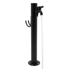 2-Outlets Outdoor Water Column Faucet Floor Mount Column Faucet Garden Faucet