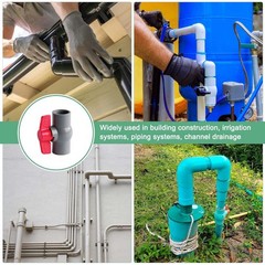 PVC Ball Valve Solvent Weld To Suit 20/25/32/40/50/63/75/90/110/160mm Water Pipe