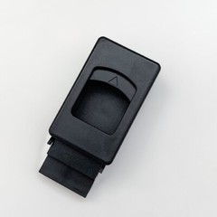 Window Door Cabinet Lock ABS Recessed Flush Sliding Pull Latch 4Pcs Black
