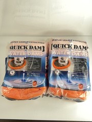 2- Quick Dam WUB24-5 Indoor Hi-Viz Water Absorption Dam Protection, 5-Pack
