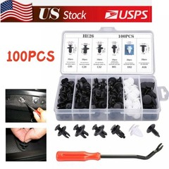 100Pcs Auto Trim Clip Panel Fasteners Car Truck Push Retainer Pin Rivet Clip Kit