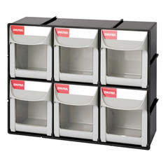 ShopSol Flip Out Part Storage Bins – 6 Compartment 1010018