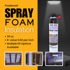 Vega Bond Purplecoat Insulation Spray Foam Kit Heat and Acoustic 120 BF 6 pack