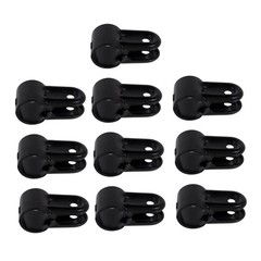 10x Tubes Connector Corner Pipe Fittings Sturdy T Clamps End Rail Clamps for DIY