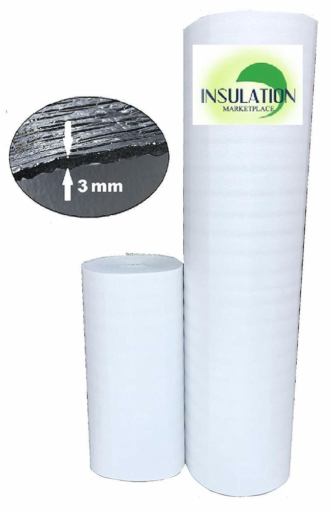 SmartSHIELD – 3 WHITE Reflective Insulation roll, Foam Core Radiant Barrier 3MM